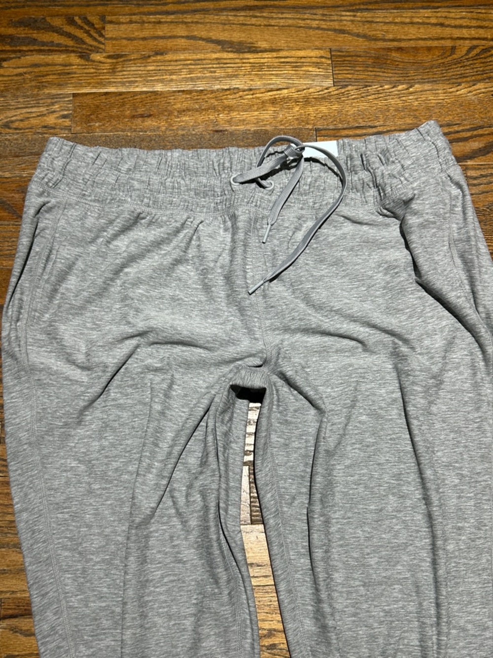 Women’s Lightweight Gray Jogger Pants - Comfortable Drawstring Waist - Picture 4 of 7